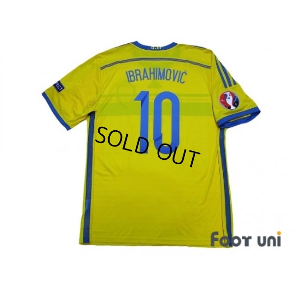 Photo2: Sweden 2014 Home Shirt #10 Ibrahimovic w/tags