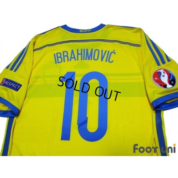 Photo4: Sweden 2014 Home Shirt #10 Ibrahimovic w/tags
