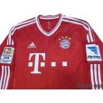 Photo3: Bayern Munchen 2013-2014 Home Long Sleeve Shirt #7 Ribery Bundesliga Patch/Badge Hermes Patch/Badge 