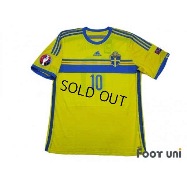 Photo1: Sweden 2014 Home Shirt #10 Ibrahimovic w/tags