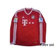 Photo1: Bayern Munchen 2013-2014 Home Long Sleeve Shirt #7 Ribery Bundesliga Patch/Badge Hermes Patch/Badge  (1)