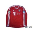 Photo1: Bayern Munchen 2013-2014 Home Long Sleeve Shirt #7 Ribery Bundesliga Patch/Badge Hermes Patch/Badge  (1)