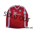 Bayern Munchen 2013-2014 Home Long Sleeve Shirt #7 Ribery Bundesliga Patch/Badge Hermes Patch/Badge 
