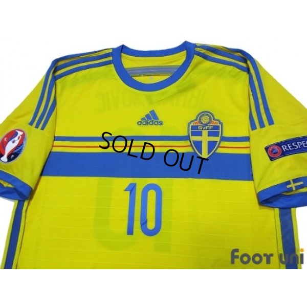 Photo3: Sweden 2014 Home Shirt #10 Ibrahimovic w/tags
