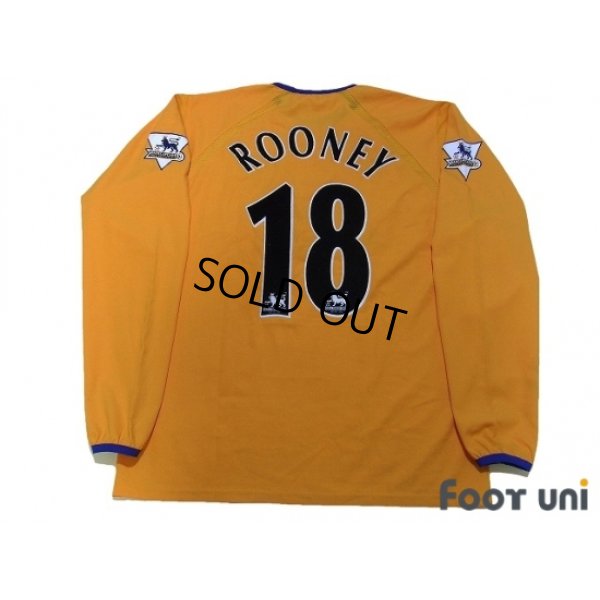 Photo2: Everton 2003-2004 Away Long Sleeve Shirt #18 Rooney