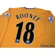 Photo4: Everton 2003-2004 Away Long Sleeve Shirt #18 Rooney (4)