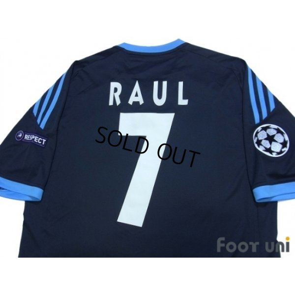 Photo4: Schalke04 2010-2011 Away Shirt #7 Raul Champions League Patch/Badge Respect Patch/Badge