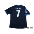 Photo2: Schalke04 2010-2011 Away Shirt #7 Raul Champions League Patch/Badge Respect Patch/Badge (2)