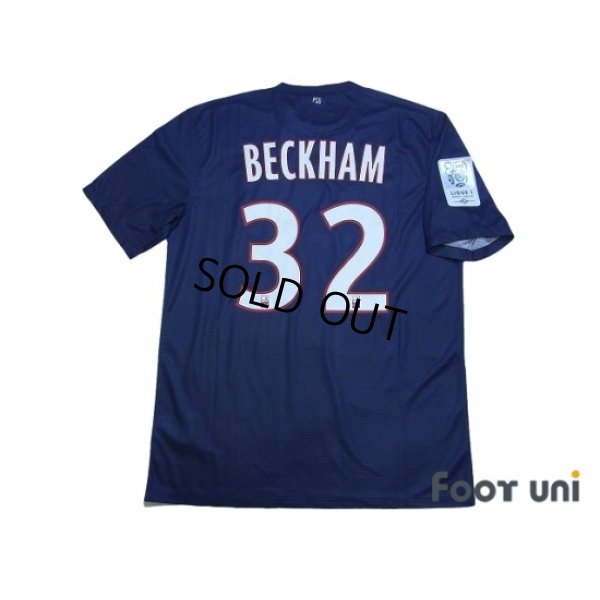Photo2: Paris Saint Germain 2012-2013 Home Shirt #32 Beckham Ligue 1 Patch/Badge