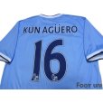 Photo4: Manchester City 2013-2014 Home Shirt #16 Kun Aguero