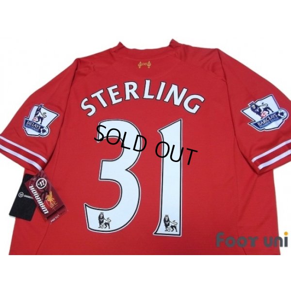 Photo4: Liverpool 2013-2014 Home Shirt #31 Sterling BARCLAYS PREMIER LEAGUE Patch/Badge w/tags