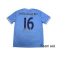 Photo2: Manchester City 2013-2014 Home Shirt #16 Kun Aguero (2)