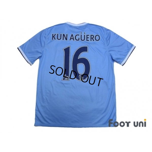 Photo2: Manchester City 2013-2014 Home Shirt #16 Kun Aguero