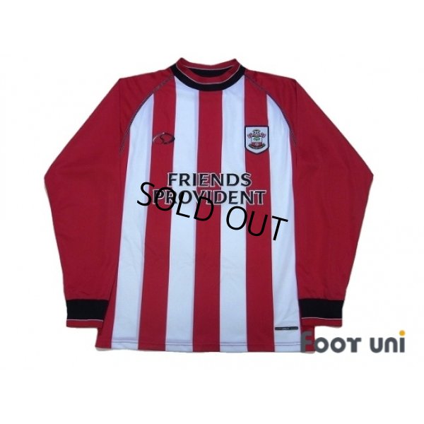 Photo1: Southampton FC 2003-2005 Home Long Sleeve Shirt