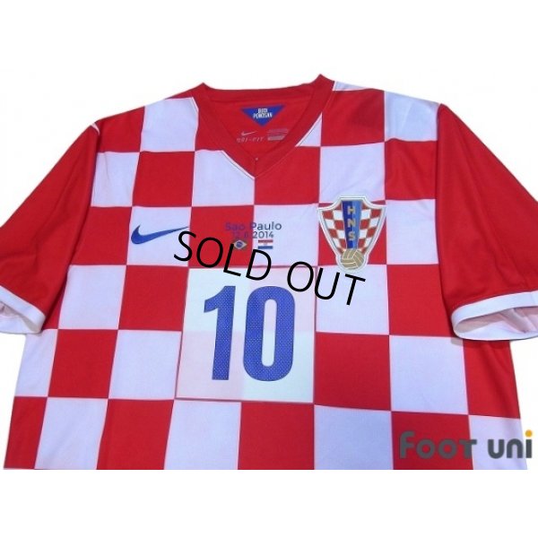 Photo3: Croatia 2014 Home Shirt #10 Modric w/tags