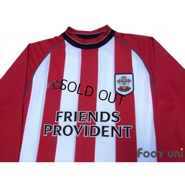 Photo3: Southampton FC 2003-2005 Home Long Sleeve Shirt