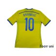 Photo2: Sweden 2014 Home Shirt #10 Ibrahimovic (2)