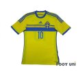 Photo1: Sweden 2014 Home Shirt #10 Ibrahimovic (1)