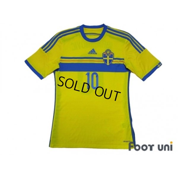 Photo1: Sweden 2014 Home Shirt #10 Ibrahimovic