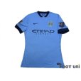 Photo1: Manchester City 2014-2015 Home Authentic Shirt #18 Lampard BARCLAYS PREMIER LEAGUE Patch/Badge (1)