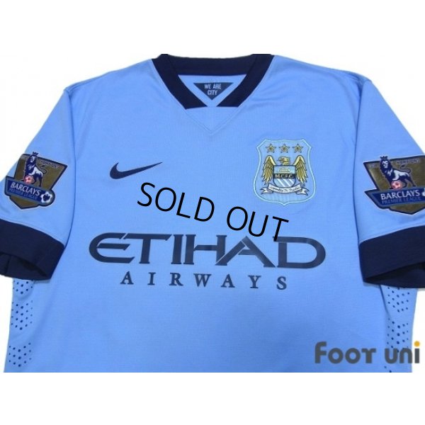 Photo3: Manchester City 2014-2015 Home Authentic Shirt #18 Lampard BARCLAYS PREMIER LEAGUE Patch/Badge