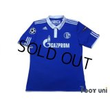 Schalke04 2010-2012 Home Shirt #25 Huntelaar Champions League Patch/Badge Respect Patch/Badge
