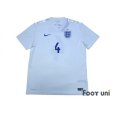 Photo1: England 2014 Home Shirt #4 Gerrard w/tags (1)