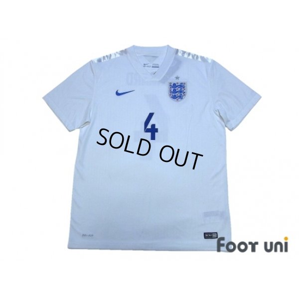Photo1: England 2014 Home Shirt #4 Gerrard w/tags