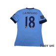 Photo2: Manchester City 2014-2015 Home Authentic Shirt #18 Lampard BARCLAYS PREMIER LEAGUE Patch/Badge (2)