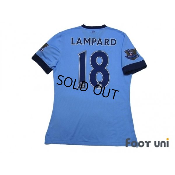 Photo2: Manchester City 2014-2015 Home Authentic Shirt #18 Lampard BARCLAYS PREMIER LEAGUE Patch/Badge