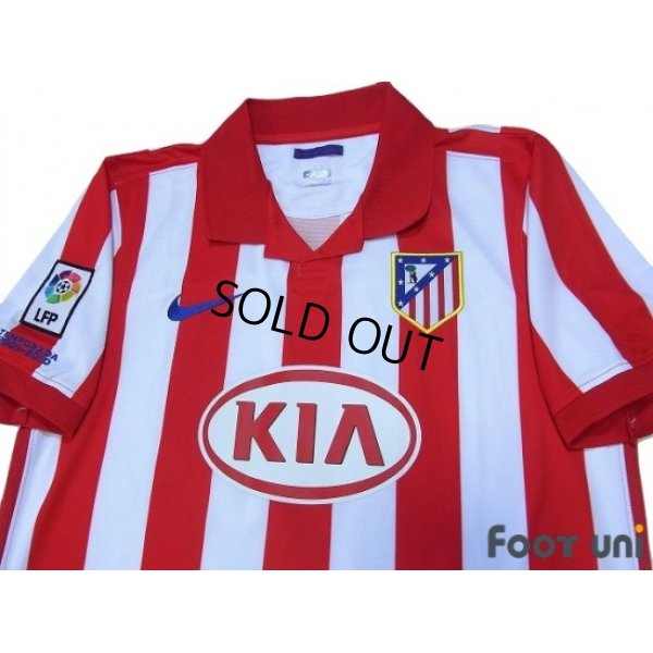 Photo3: Atletico Madrid 2009-2010 Home Shirt #10 Kun Aguero LFP Patch/Badge