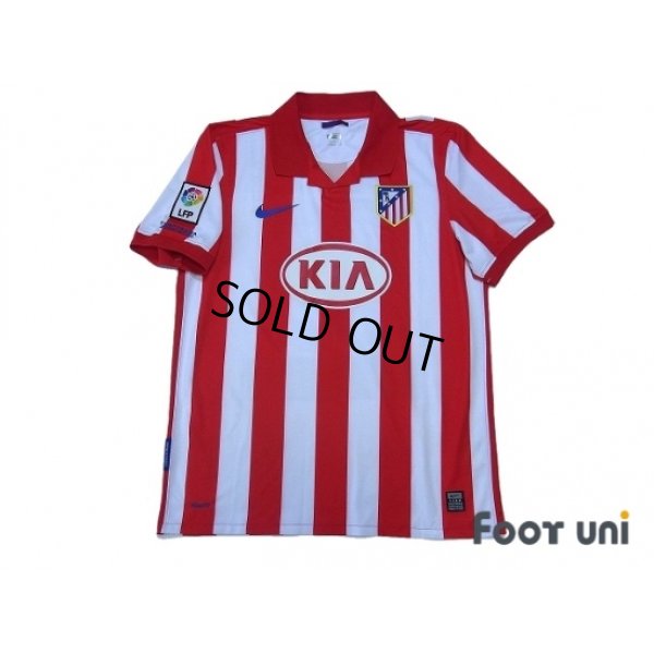 Photo1: Atletico Madrid 2009-2010 Home Shirt #10 Kun Aguero LFP Patch/Badge