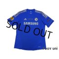 Chelsea 2012-2013 Home Shirt #11 Oscar UEFA Europa League Patch/Badge Respect Patch/Badge