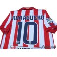 Photo4: Atletico Madrid 2009-2010 Home Shirt #10 Kun Aguero LFP Patch/Badge (4)