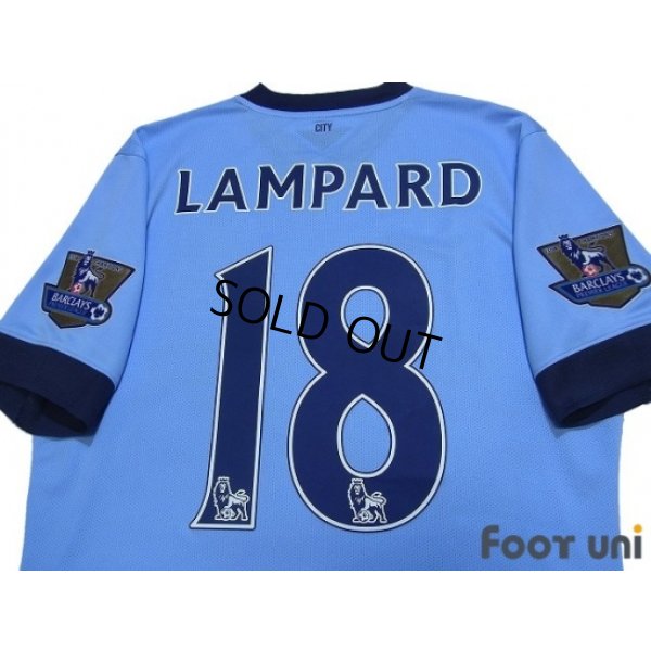Photo4: Manchester City 2014-2015 Home Authentic Shirt #18 Lampard BARCLAYS PREMIER LEAGUE Patch/Badge