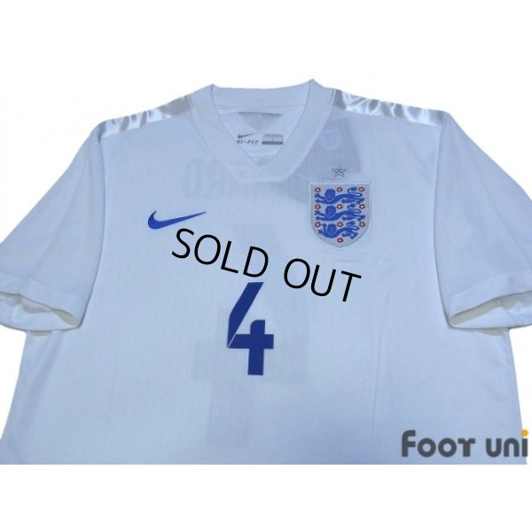 Photo3: England 2014 Home Shirt #4 Gerrard w/tags