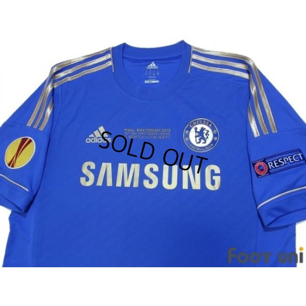 Photo3: Chelsea 2012-2013 Home Shirt #11 Oscar UEFA Europa League Patch/Badge Respect Patch/Badge