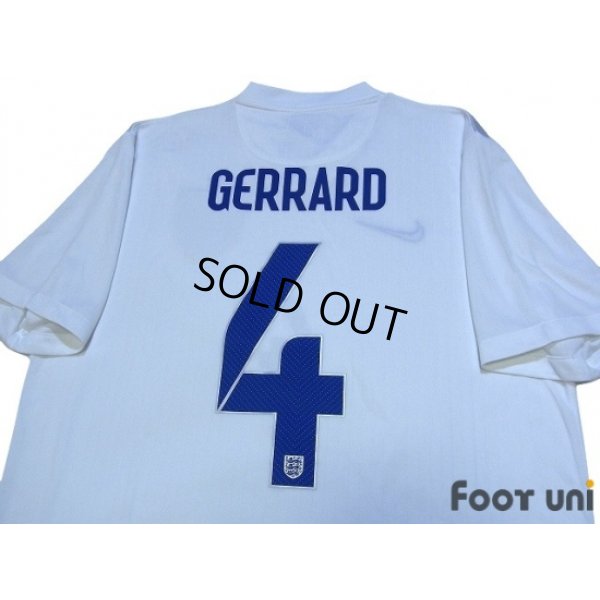 Photo4: England 2014 Home Shirt #4 Gerrard w/tags