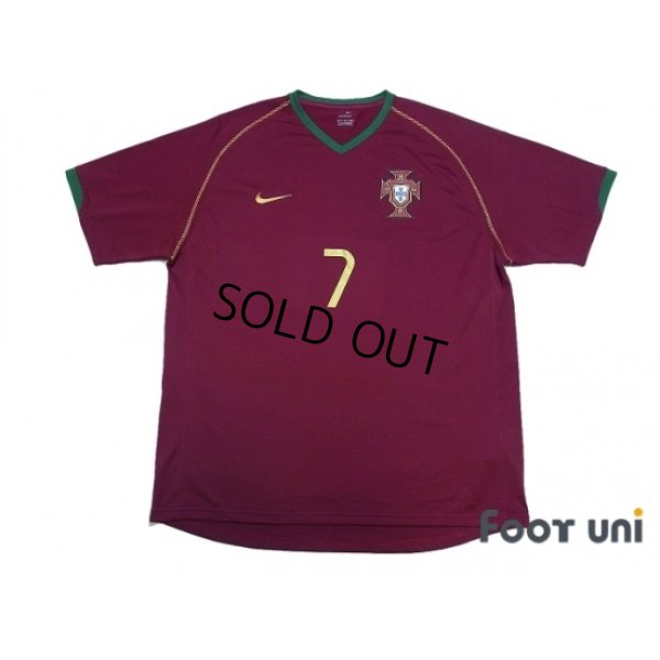 Photo1: Portugal 2006 Home Shirt #7 Figo