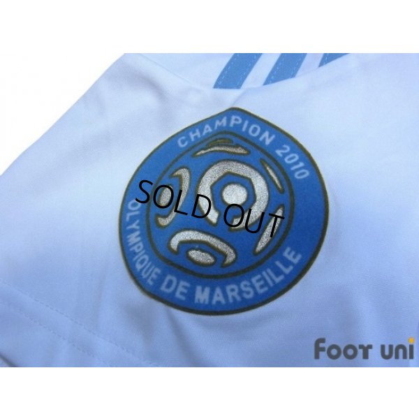 Photo7: Olympique Marseille 2010-2011 Home Shirt #10 Gignac Olympique Marseille Champion 2010 Patch/Badge