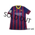 FC Barcelona 2013-2014 Home Authentic Shirt #11 Neymar LFP Patch/Badge