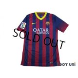 FC Barcelona 2013-2014 Home Authentic Shirt #11 Neymar LFP Patch/Badge