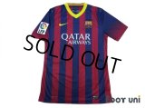 FC Barcelona 2013-2014 Home Authentic Shirt #11 Neymar LFP Patch/Badge