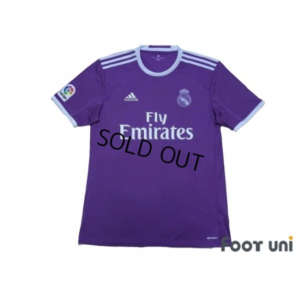 Photo2: Real Madrid 2016-2017 Away Shirt and Shorts and Socks La Liga Patch/Badge w/tags