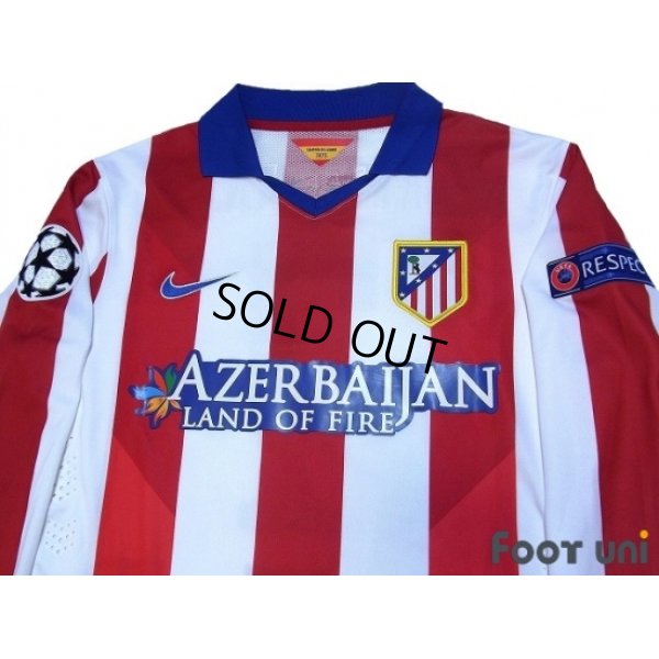 Photo3: Atletico Madrid 2014-2015 Home Authentic Long Sleeve Shirt #7 Griezmann