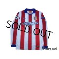 Atletico Madrid 2014-2015 Home Authentic Long Sleeve Shirt #7 Griezmann