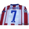 Photo4: Atletico Madrid 2014-2015 Home Authentic Long Sleeve Shirt #7 Griezmann (4)