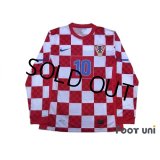 Croatia 2010 Home Authentic Long Sleeve Shirt #10 Modric w/tags