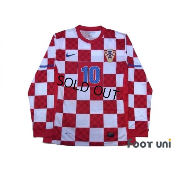 Photo1: Croatia 2010 Home Authentic Long Sleeve Shirt #10 Modric w/tags