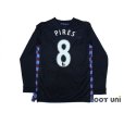 Photo2: Aston Villa 2010-2011 Away Authentic Long Sleeve Shirt #8 Pires w/tags (2)